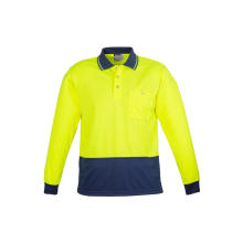 High Visibility Two Tone Polo Shirt with Long Sleeve